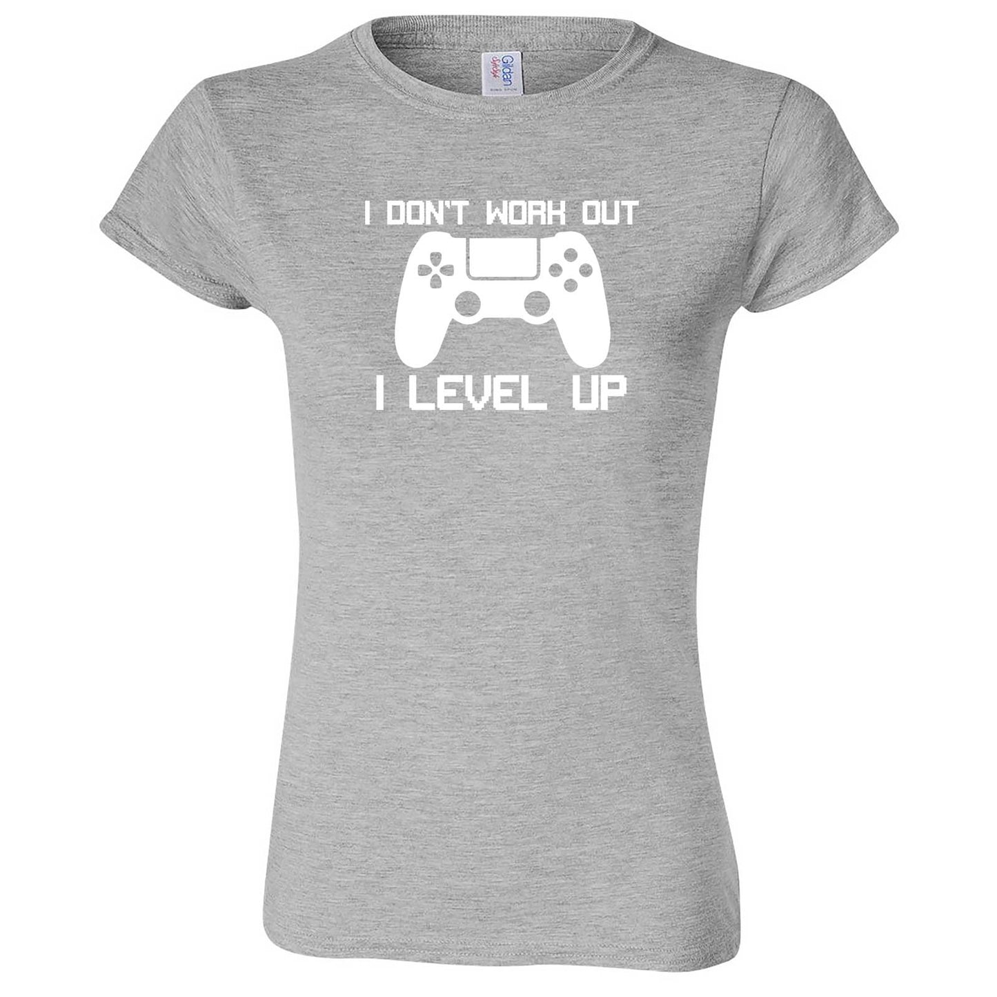  "I Don't Work Out, I Level Up - Video Games" women's t-shirt Sport Grey
