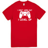  "I Don't Work Out, I Level Up - Video Games" men's t-shirt Red
