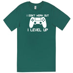  "I Don't Work Out, I Level Up - Video Games" men's t-shirt Teal