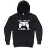  "I Don't Work Out, I Level Up - Video Games" hoodie, 3XL, Vintage Black