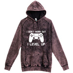  "I Don't Work Out, I Level Up - Video Games" hoodie, 3XL, Vintage Cloud Black