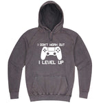  "I Don't Work Out, I Level Up - Video Games" hoodie, 3XL, Vintage Zinc