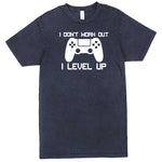  "I Don't Work Out, I Level Up - Video Games" men's t-shirt Vintage Denim