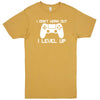  "I Don't Work Out, I Level Up - Video Games" men's t-shirt Vintage Mustard
