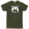  "I Don't Work Out, I Level Up - Video Games" men's t-shirt Vintage Olive
