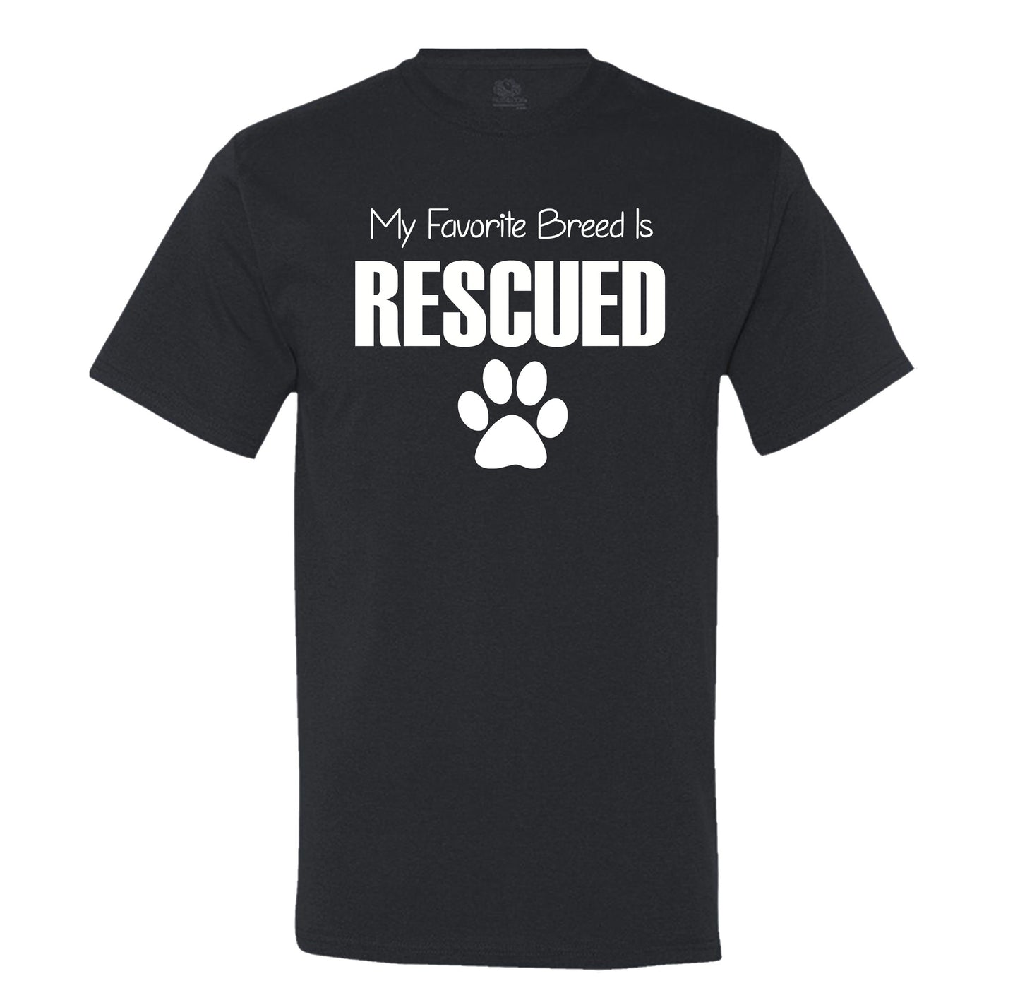 My Favorite Breed Is Rescued Men's T-Shirt