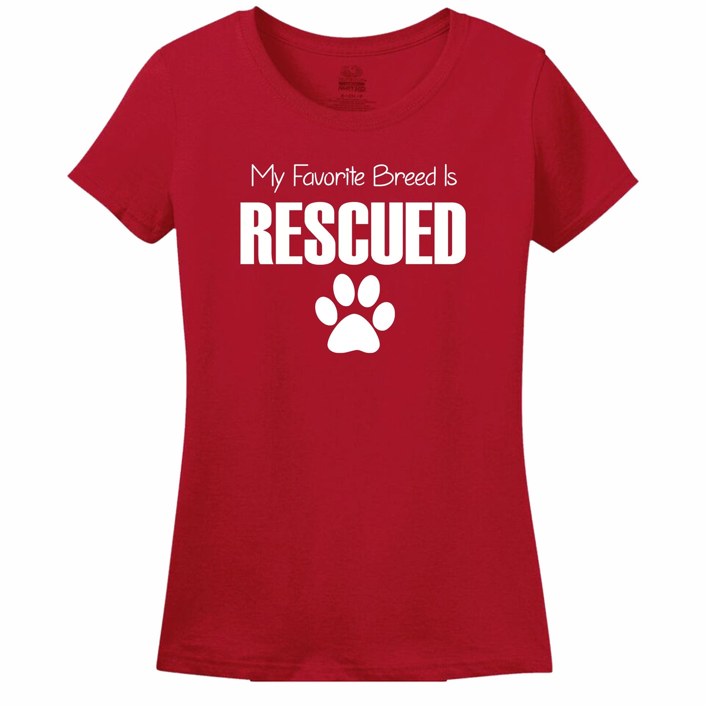 My Favorite Breed Is Rescued Women's T-Shirt