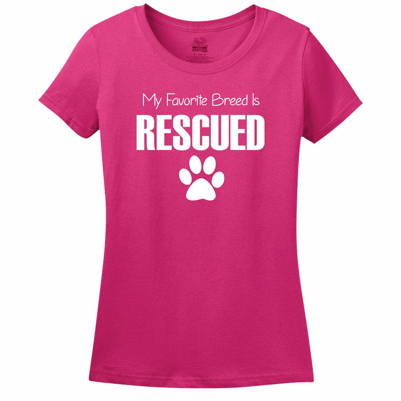 My Favorite Breed Is Rescued Women's T-Shirt