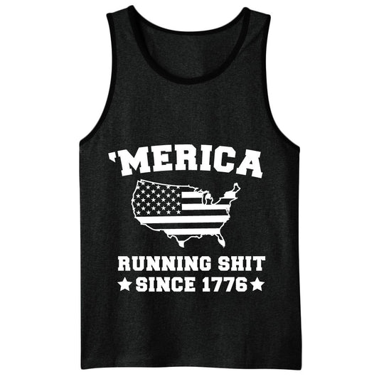 Merica - Running Shit - Men's Tank Top