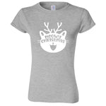  "Cute Meowy Christmas kitty" women's t-shirt Sport Grey