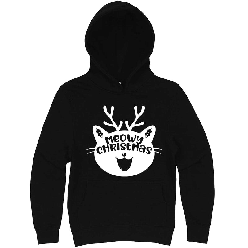  "Cute Meowy Christmas kitty" hoodie, 3XL, Black