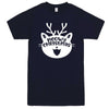  "Cute Meowy Christmas kitty" men's t-shirt Navy-Blue