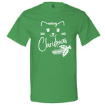  "Sweet Meowy Christmas kitty" men's t-shirt Irish-Green