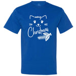  "Sweet Meowy Christmas kitty" men's t-shirt Royal-Blue