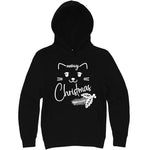  "Sweet Meowy Christmas kitty" hoodie, 3XL, Black