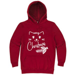  "Sweet Meowy Christmas kitty" hoodie, 3XL, Paprika