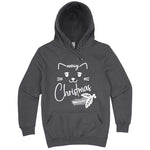  "Sweet Meowy Christmas kitty" hoodie, 3XL, Storm