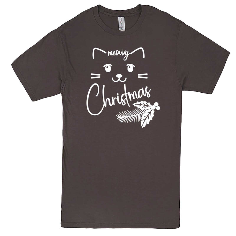  "Sweet Meowy Christmas kitty" men's t-shirt Charcoal