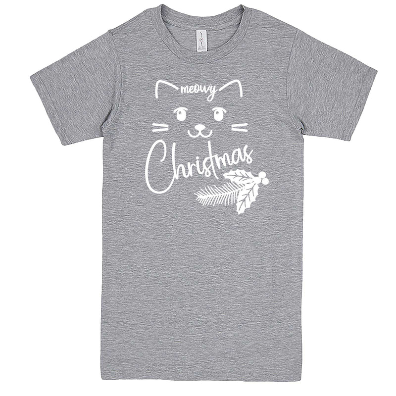  "Sweet Meowy Christmas kitty" men's t-shirt Heather-Grey