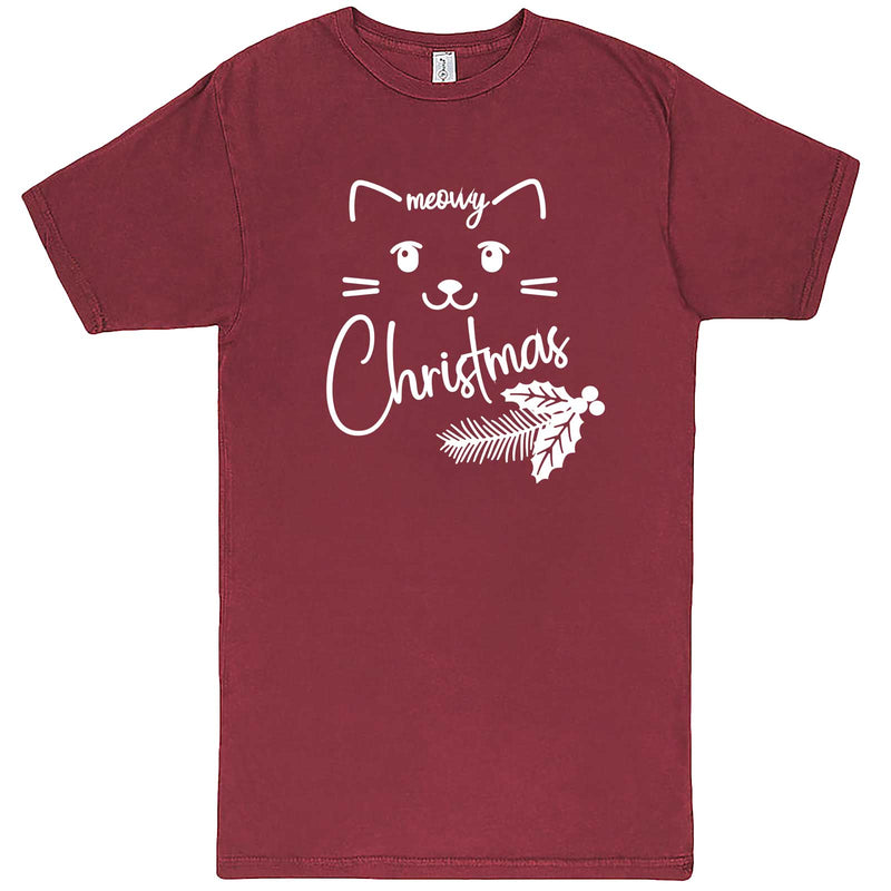  "Sweet Meowy Christmas kitty" men's t-shirt Vintage Brick