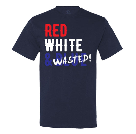 Red White & Wasted - Men's T-Shirt