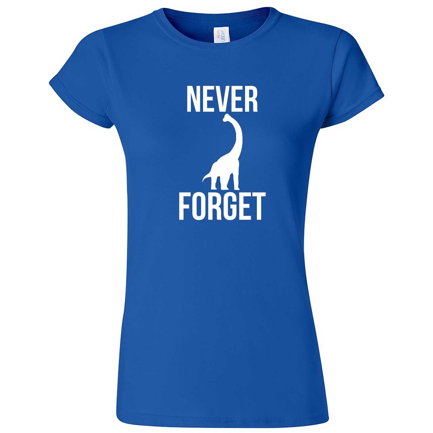  "Never Forget - Dinosaur" women's t-shirt Royal Blue