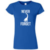  "Never Forget - Dinosaur" women's t-shirt Royal Blue