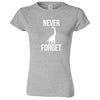  "Never Forget - Dinosaur" women's t-shirt Sport Grey