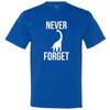  "Never Forget - Dinosaur" men's t-shirt Royal-Blue