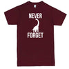  "Never Forget - Dinosaur" men's t-shirt Burgundy