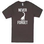  "Never Forget - Dinosaur" men's t-shirt Charcoal