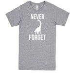  "Never Forget - Dinosaur" men's t-shirt Heather-Grey
