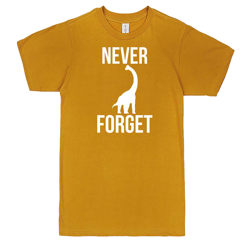  "Never Forget - Dinosaur" men's t-shirt Mustard