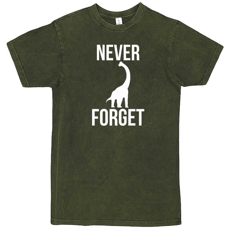  "Never Forget - Dinosaur" men's t-shirt Vintage Olive