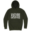  "I'll Try Being Nicer if You Try Being Smarter 2" hoodie, 3XL, Vintage Olive