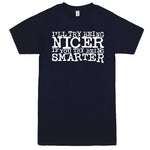  "I'll Try Being Nicer if You Try Being Smarter 2" men's t-shirt Navy-Blue