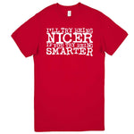  "I'll Try Being Nicer if You Try Being Smarter 2" men's t-shirt Red