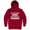 "Only the Best Moms Get Promoted to Grandma, White Text" hoodie, 3XL, Paprika