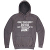  "Only the Best Sisters Get Promoted to Aunt, white text" hoodie, 3XL, Vintage Zinc