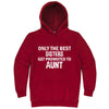  "Only the Best Sisters Get Promoted to Aunt, white text" hoodie, 3XL, Paprika