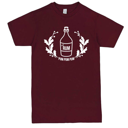  "Pah Rum Pum Pum Pum" men's t-shirt Burgundy