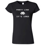  "Party Like It's 1985 - Space Alien" women's t-shirt Black