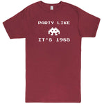  "Party Like It's 1985 - Space Alien" men's t-shirt Vintage Brick