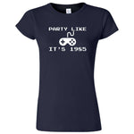  "Party Like It's 1985 - Video Games" women's t-shirt Navy Blue