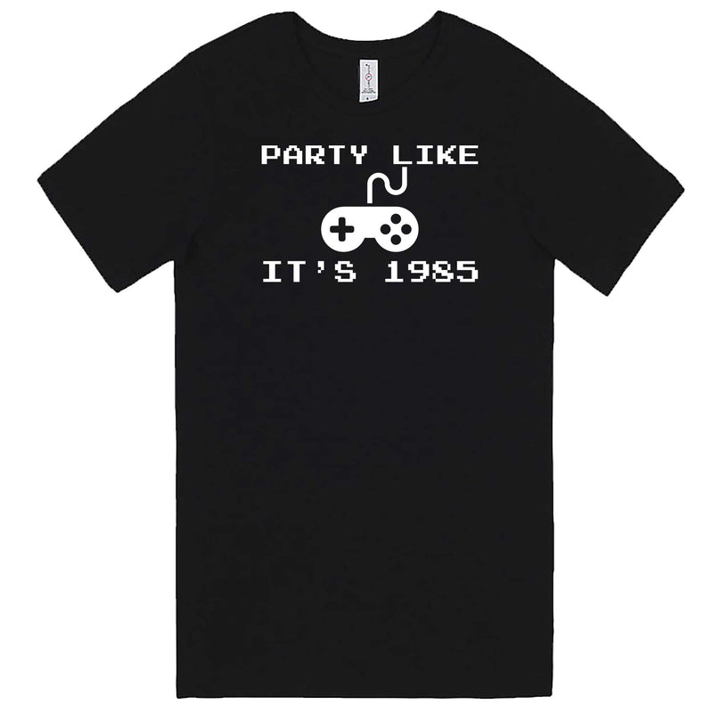  "Party Like It's 1985 - Video Games" men's t-shirt Black