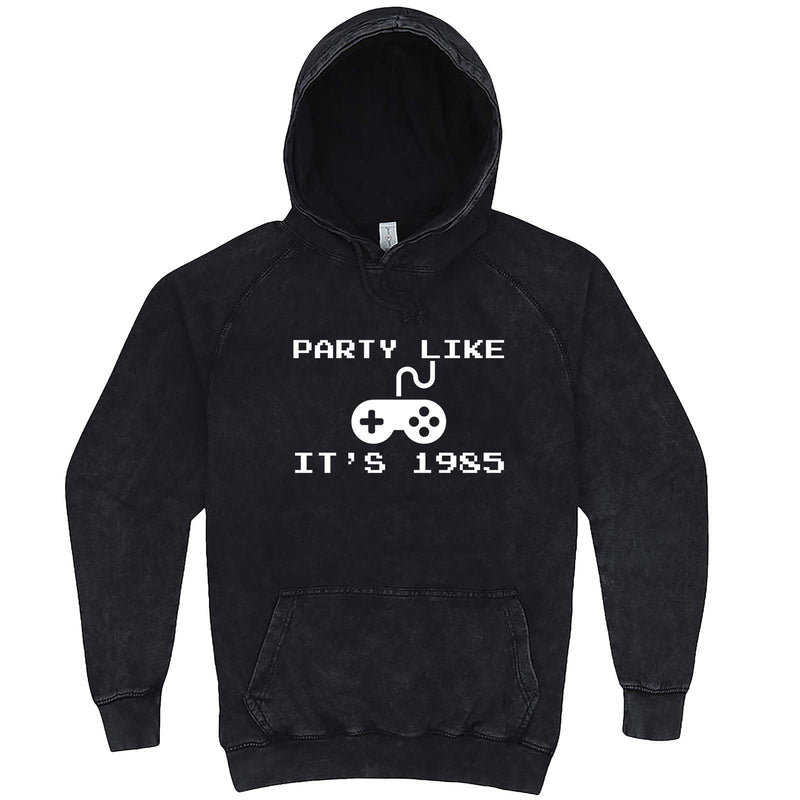  "Party Like It's 1985 - Video Games" hoodie, 3XL, Vintage Black