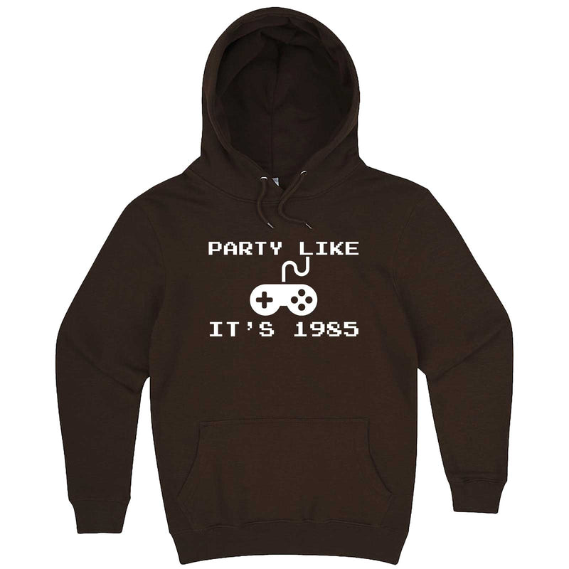 "Party Like It's 1985 - Video Games" hoodie, 3XL, Chestnut