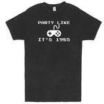  "Party Like It's 1985 - Video Games" men's t-shirt Vintage Black