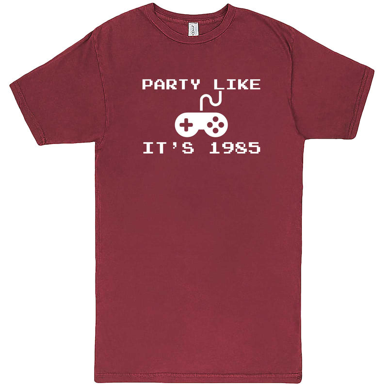  "Party Like It's 1985 - Video Games" men's t-shirt Vintage Brick