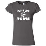  "Party Like It's 1985 - Puzzle Cube" women's t-shirt Charcoal